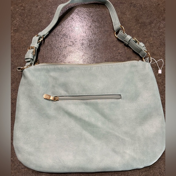 221. Blush Hand/shoulder Bag, Mint Green - Picture 3 of 12